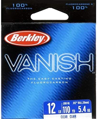 Berkley Vanish®, Clear, 8lb | 3.6 קג, 110YD | קו דיג פלואור -פחמן, מתאים לסביבות מי מלח ומים מתוקים